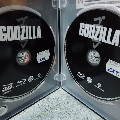 Godzilla Blu-ray Steelbook used with 3D edition