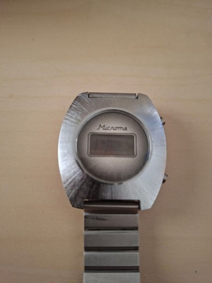 Microma vintage men's digital watch from the 70s used
