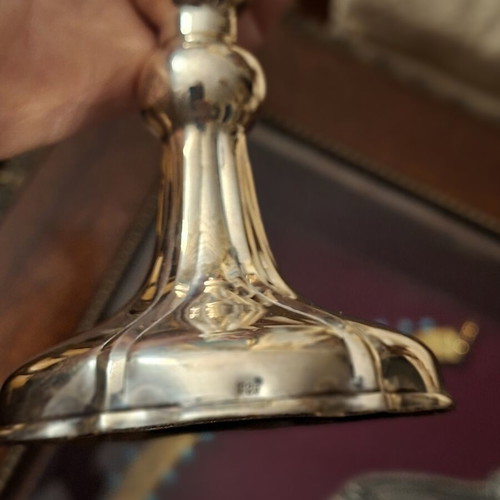 Silver 925 Candlestick Set like new, 340g, 21cm height