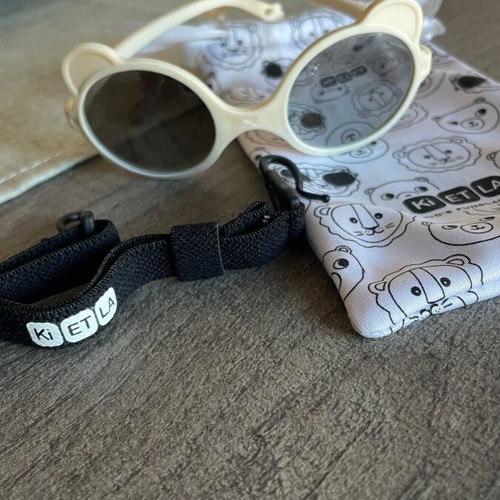 KiETLA Baby Sunglasses 0-1 Year Cream Color New