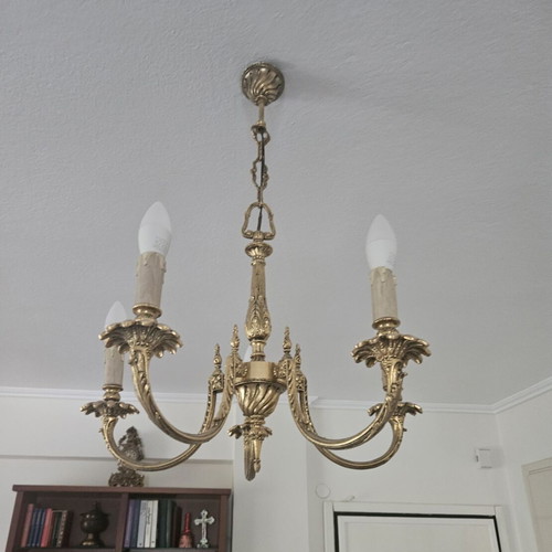 2 solid brass ceiling lights from the 1970s, Mary's Gouma