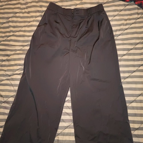 Zara palazzo pants used, black zip culotte with elastic waist
