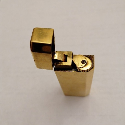 Cartier Paris PLAOUF OR G lighter used, yellow gold 94.6 g