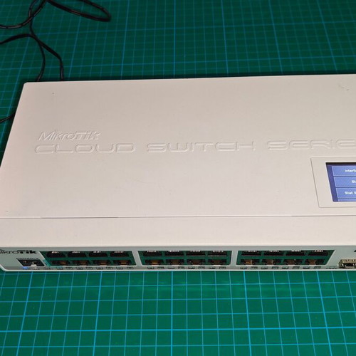 MikroTik CRS125-24G-1S-2HnD-IN Managed L3 Switch used with 24 ports