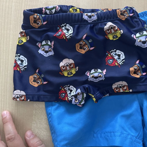 Nickelodeon boys' swimwear set with Paw Patrol and shark, blue