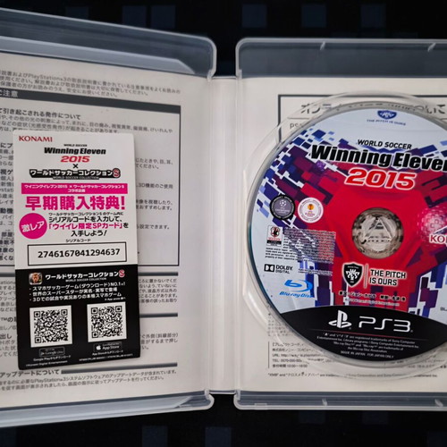 Winning Eleven 2015 PS3 game like new, Japanese version NTSC-J