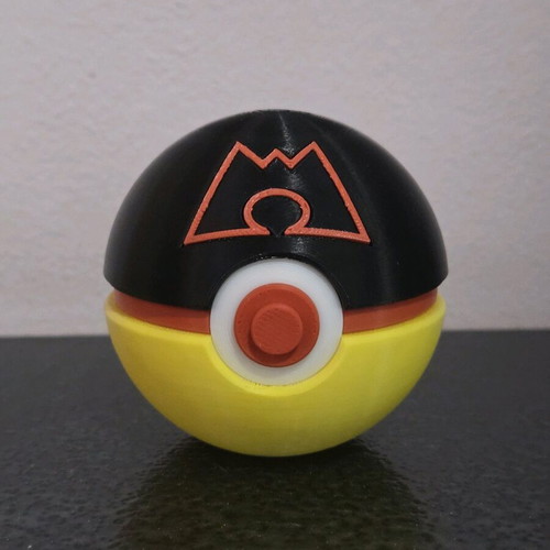 Team Magma Pokéball with keychain, new