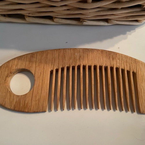 Wooden comb medium size made of natural wood like new