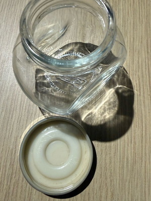 IKEA glass jar small like new