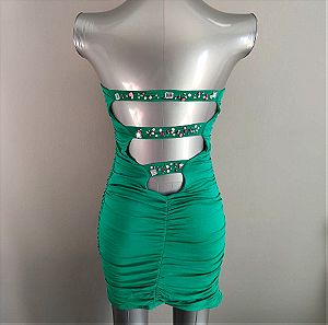 Σμαραγδί Φόρεμα Bodycon - One Size