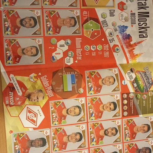 Panini Fifa 365 2018 football album used, complete
