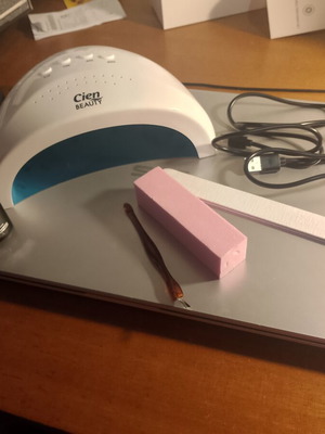Nail Lamp 5/10W with Elixir Rubber Base and Accessories new