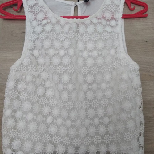 Crop top white H&M like new, size S 36 8