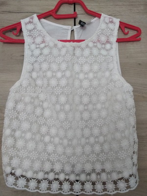 Crop top λευκό H&M σαν καινούργιο, μέγεθος S 36 8