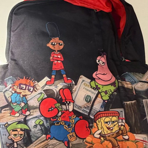 Sprayground x Nickelodeon backpack used, limited edition, red
