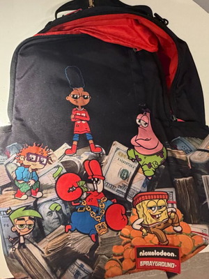Sprayground x Nickelodeon backpack used, limited edition, red