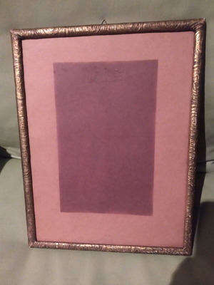 Old wooden frame used gold 27x34 without glass