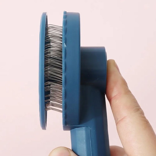 Self-cleaning pet brush new for dogs and cats