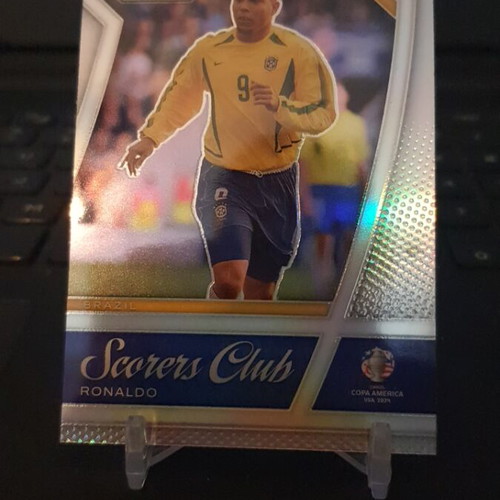 Panini Prizm Copa America 2024 Ronaldo Nazario R9 Scorers Club Silver Prizm like new