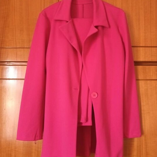 Summer set fuchsia pants and jacket like new