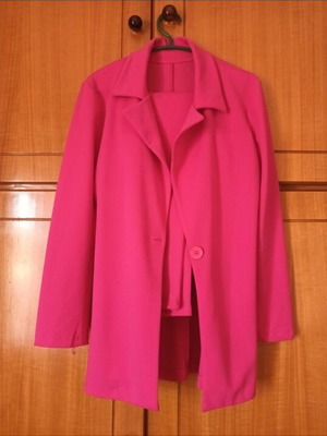 Summer set fuchsia pants and jacket like new
