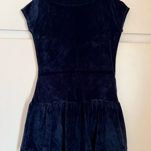Velvet short dress dark blue like new