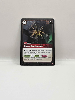 League of Legends Riftbound Vendetta Baccai Sandspinner card like new