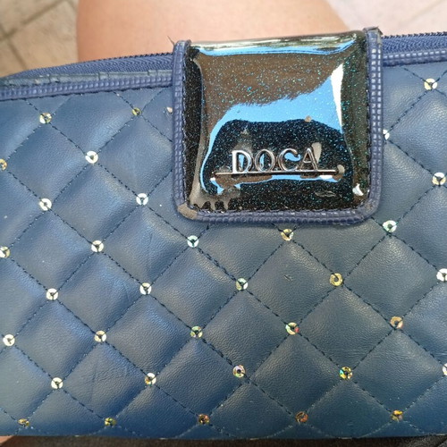 Doca wallet new, blue with minor wear