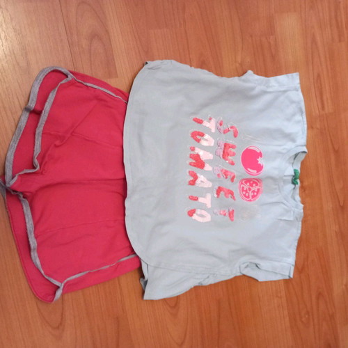 Benetton summer set like new, multicolor for 3 years old
