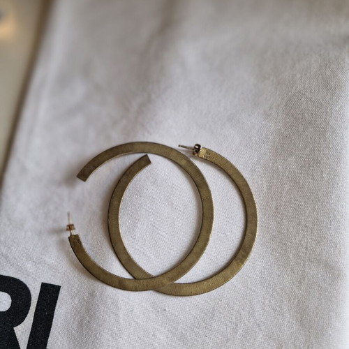 Gold-plated hoops used