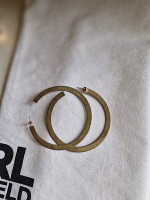 Gold-plated hoops used