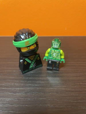 Lego Ninjago figures used, Airjitzu Lloyd and Spinjitzu Masters Lloyd