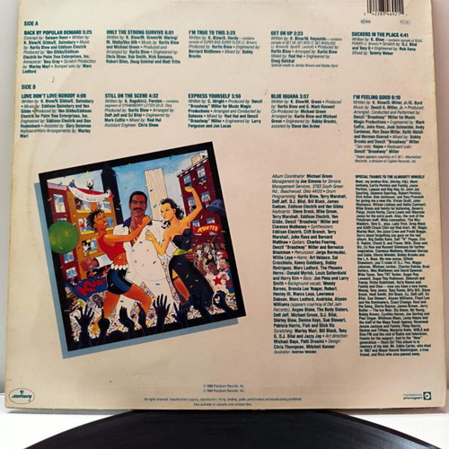 Kurtis Blow Back By Popular Demand LP vinyl like new, original US pressing