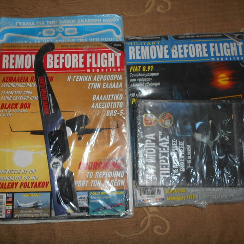 Aviation magazines used, issues 6 and 1 with DVD and eclipse glasses