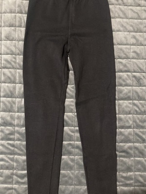 Children's thermal leggings used, black, sizes 140-146 cm