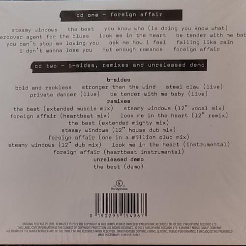Tina Turner Foreign Affair 2CD expanded edition new, rock