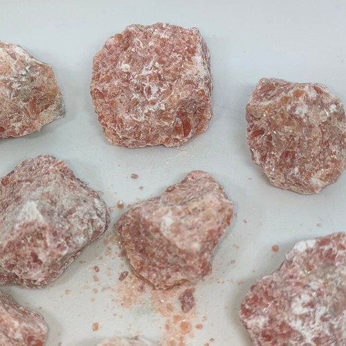 Sunstones pack of 10 like new natural crystals for meditation and jewelry