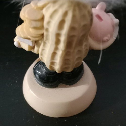 Desk decorative element used, figure with spring
