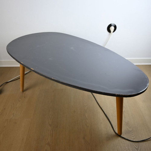 Retro coffee table used with visible wear