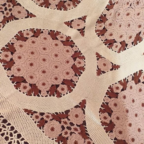 Vintage ροτόντα πλεκτή μηχανής σαν καινούργια, διάμετρος 1,50 μέτρα