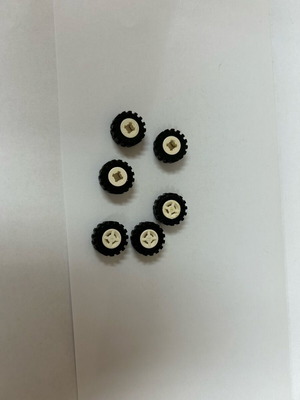 Lego τροχοί 8mm πακέτο 6 μεταχειρισμένοι
