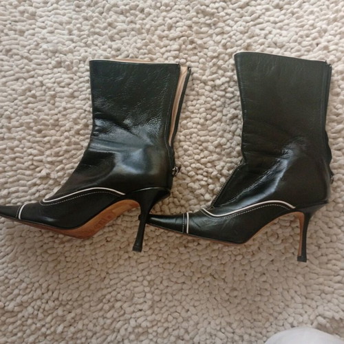 Jimmy Choo Black Boots Like New 39.5 With Zipper
