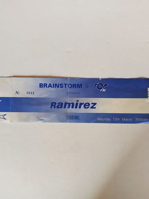Club Terminal ticket used, Ramirez