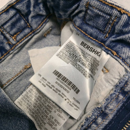 Bershka Carpender baggy wide leg pants size 32 like new, blue