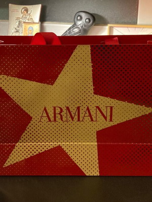 Armani shopping bag like new collectible with designer