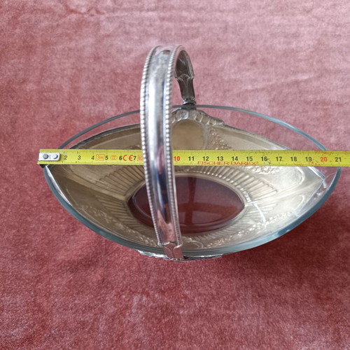 Vintage Bonbonnière Basket Art Nouveau Style Silver Plated Like New