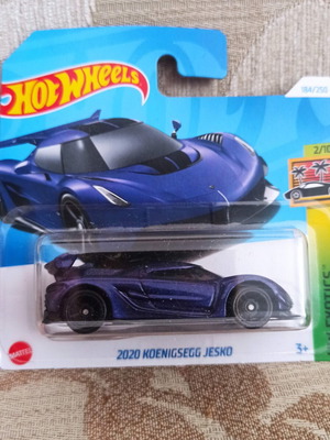 Hot Wheels 2020 Koenigsegg Jesko Purple Short Card new sealed