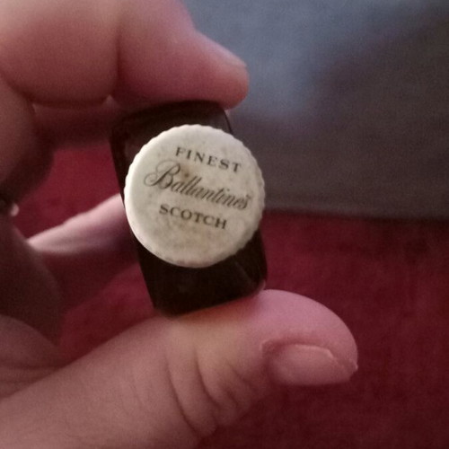 Ballantine liquor miniature like new, collectible