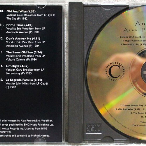 Alan Parsons Project Anthology CD used, rock