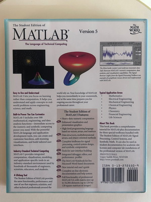MATLAB The Language of Technical Computing Version 5 new